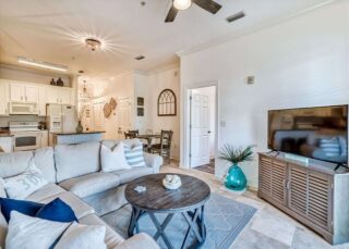Take a Grove Getaway this fall. This beautiful, newly redesigned rental features comfort and style while being within walking distance to the beach, dining, and shopping in Seaside. Also, enjoy the 30A sunshine by the community waterfront pool or your personal balcony. https://www.exclusive30a.com/property-details/grove-getaway-77/